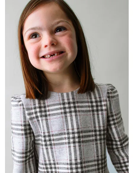 Vestido punto jacquard - Plata vig  | MAYORAL