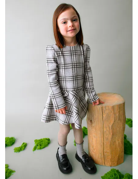 Vestido punto jacquard - Plata vig  | MAYORAL