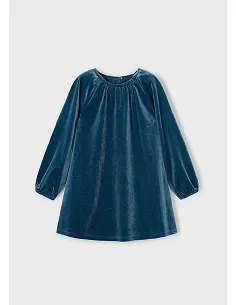 Vestido terciopelo brillo - Oceano   | MAYORAL