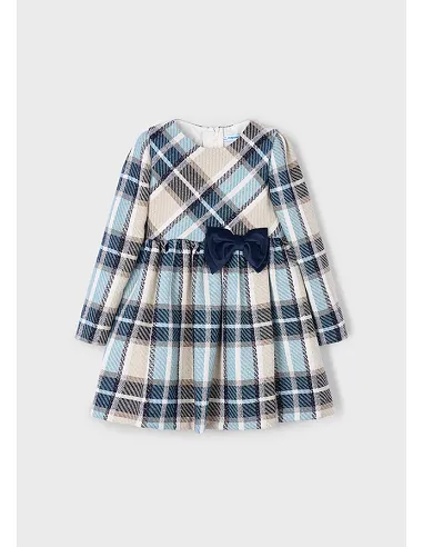 Vestido cuadros - Marino   | MAYORAL