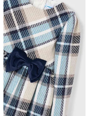 Vestido cuadros - Marino   | MAYORAL