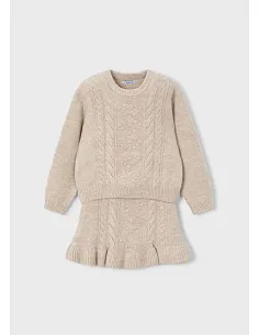 Conj. falda tricot ochos - Sesamo mez | MAYORAL