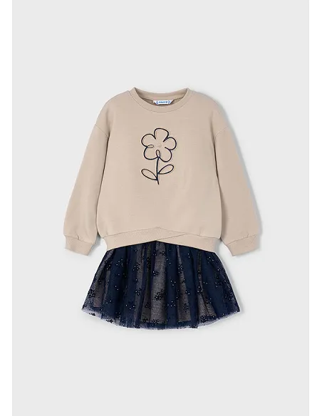 Conj. falda tul fantasia - Marino   | MAYORAL