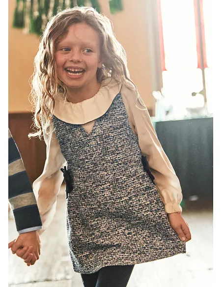 Vestido pichi combinado - Oceano   | MAYORAL