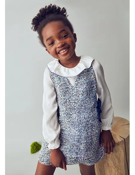 Vestido pichi combinado - Oceano   | MAYORAL