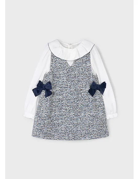 Vestido pichi combinado - Oceano   | MAYORAL