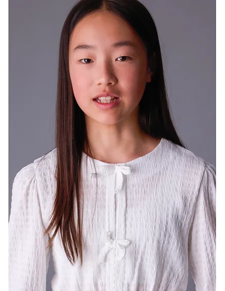 Top punto lazos - Nata    | MAYORAL