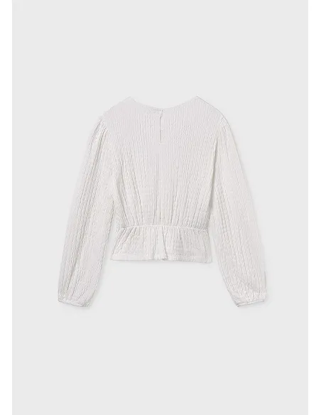 Top punto lazos - Nata    | MAYORAL