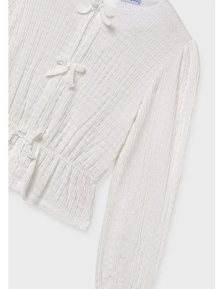 Top punto lazos - Nata    | MAYORAL