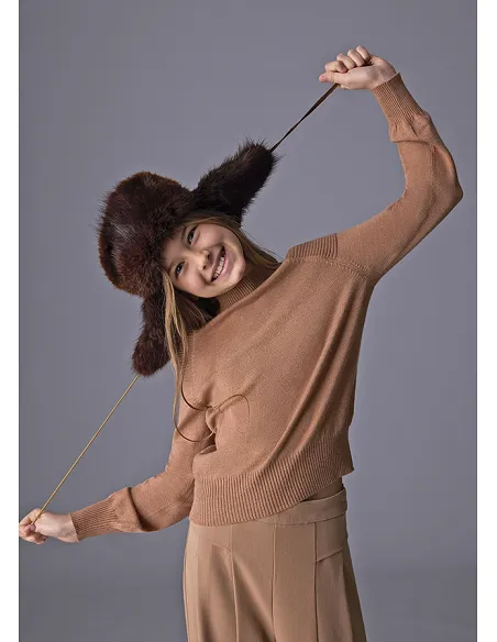 Jersey cut out - Cacao vig  | MAYORAL