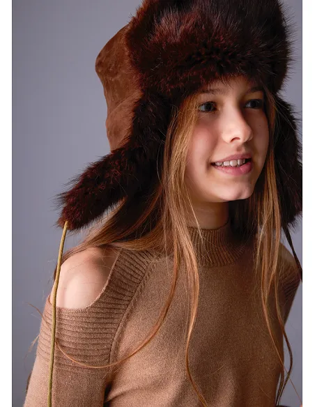 Jersey cut out - Cacao vig  | MAYORAL