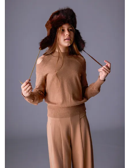 Jersey cut out - Cacao vig  | MAYORAL