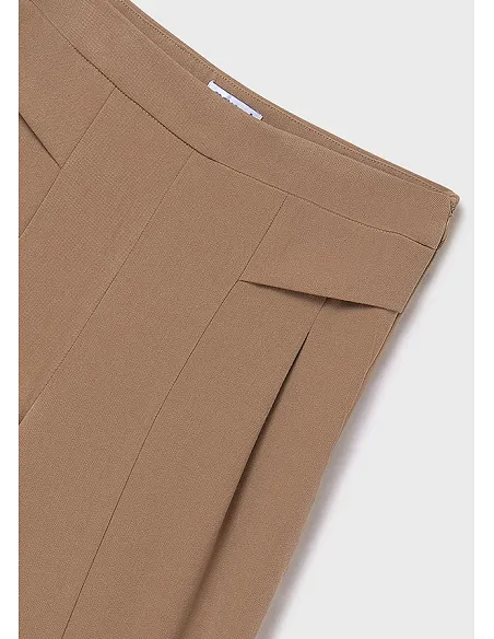 Pantalon largo wide leg - Camel    | MAYORAL