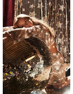 Falda lentejuelas - Nude    | MAYORAL