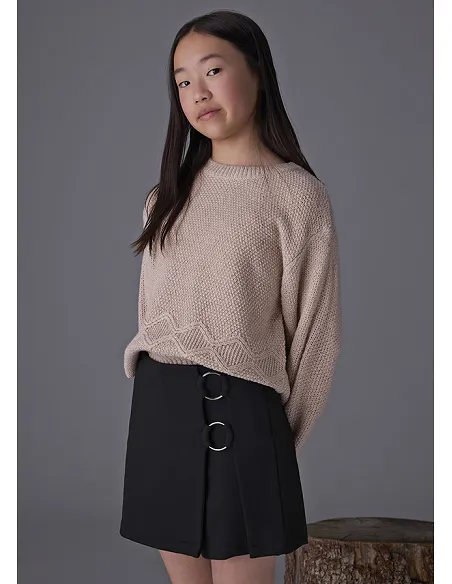 Falda pantalon punto - Negro    | MAYORAL