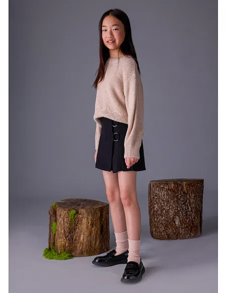 Falda pantalon punto - Negro    | MAYORAL