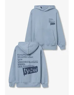 Sudadera Con Capucha Mike Azul | TIFFOSI
