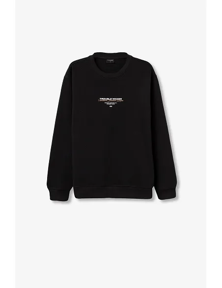 Sudadera Newton Negro | TIFFOSI