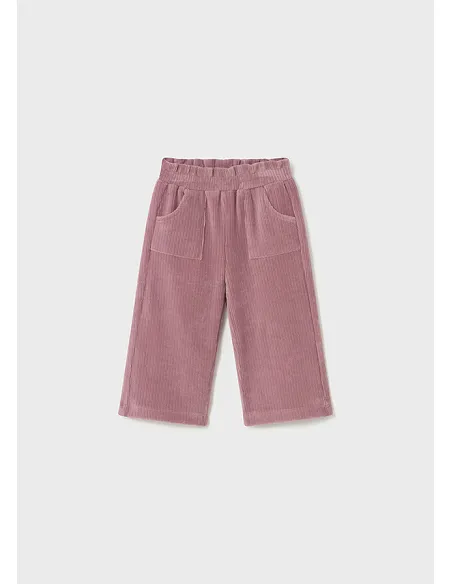 Pantalon largo punto pana - Orquidea | MAYORAL