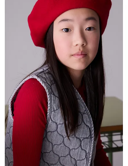 Chaleco denim acolchado - Gris | MAYORAL