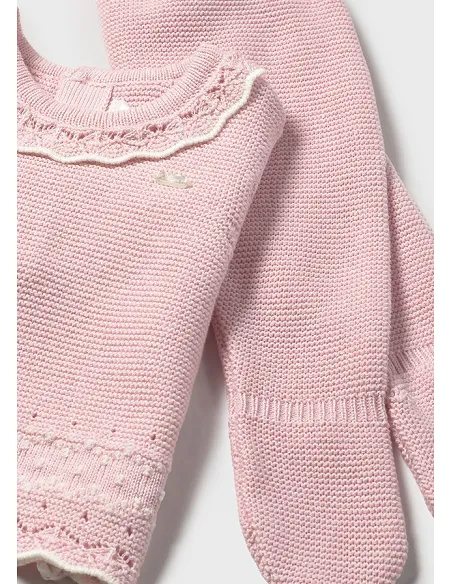 Conj. polaina y gorro tricot - Cuarzo   | MAYORAL