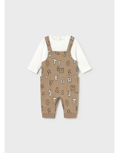 Pelele peto jacquard - Cacahuete  | MAYORAL