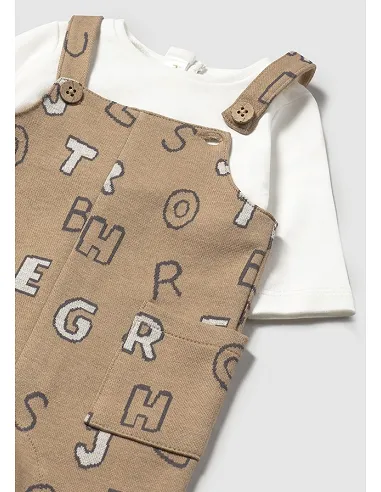 Pelele peto jacquard - Cacahuete  | MAYORAL