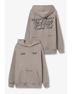 Sudadera Con Capucha Leao Gris | TIFFOSI