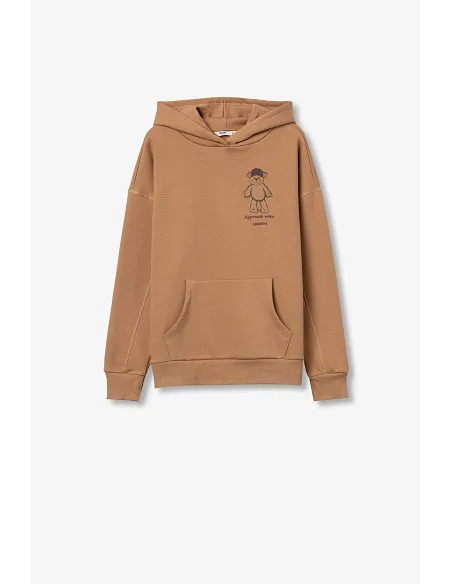 Sudadera Con Capucha Coentrao Marron | TIFFOSI