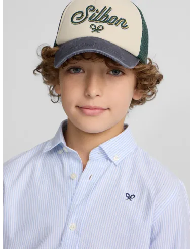 Camisa sport kids oxford raya celeste | SILBON