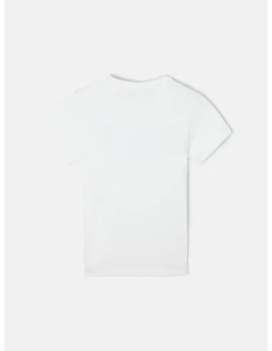 Camiseta kids raqueta media blanca