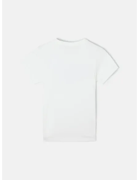 Camiseta kids raqueta media blanca