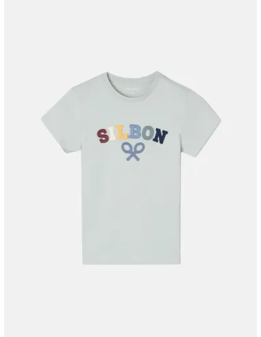 Camiseta kids raqueta media multicolor verde | SILBON