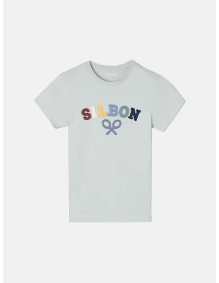 Camiseta kids raqueta media multicolor verde | SILBON