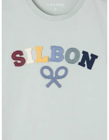 Camiseta kids raqueta media multicolor verde | SILBON