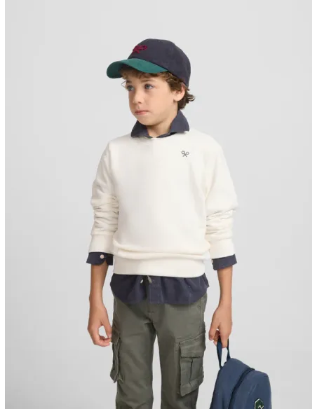 Sudadera kids believe crema | SILBON