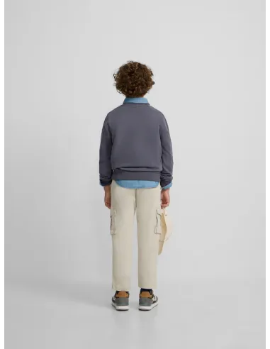 Sudadera kids raqueta junior azul indigo | SILBON