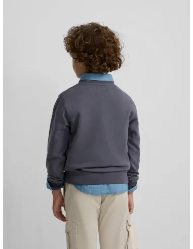 Sudadera kids raqueta junior azul indigo | SILBON