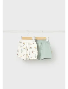 Set 2 pantalones cortos - Menta