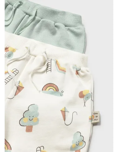Set 2 pantalones cortos - Menta