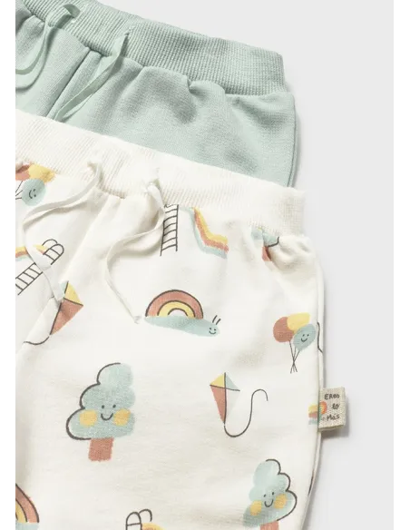 Set 2 pantalones cortos - Menta