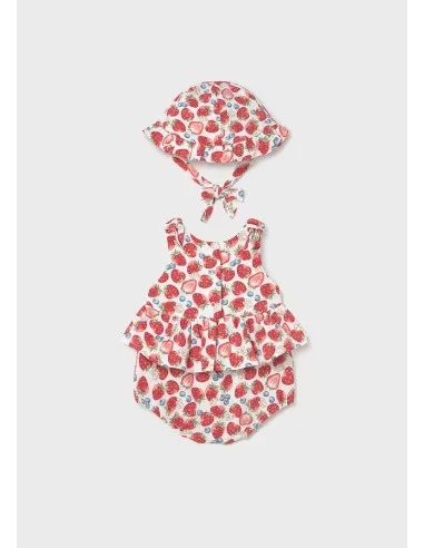 Pelele con gorro - Rojo