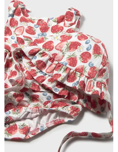 Pelele con gorro - Rojo