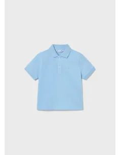Polo m/c granito basico - Celeste   