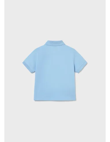 Polo m/c granito basico - Celeste   