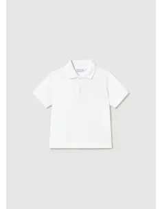 Polo m/c granito basico - Blanco    