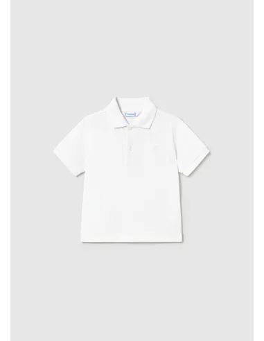 Polo m/c granito basico - Blanco    
