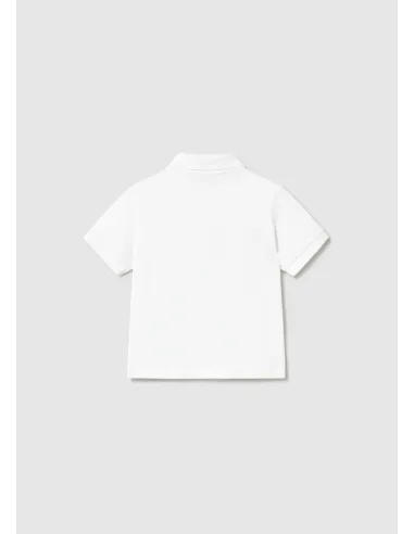 Polo m/c granito basico - Blanco    