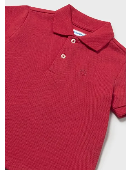 Polo m/c granito basico - Tomate    