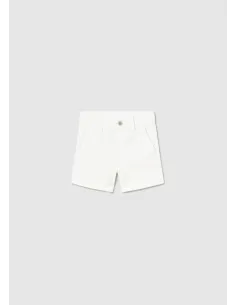 Bermuda chino sarga basica - Blanco    